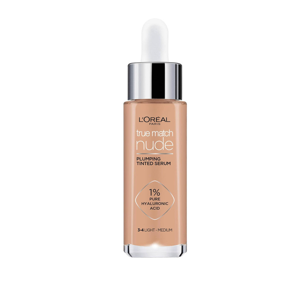 L'Oréal Paris True Match Nude Tinted Serum Foundation 3-4 Light Medium