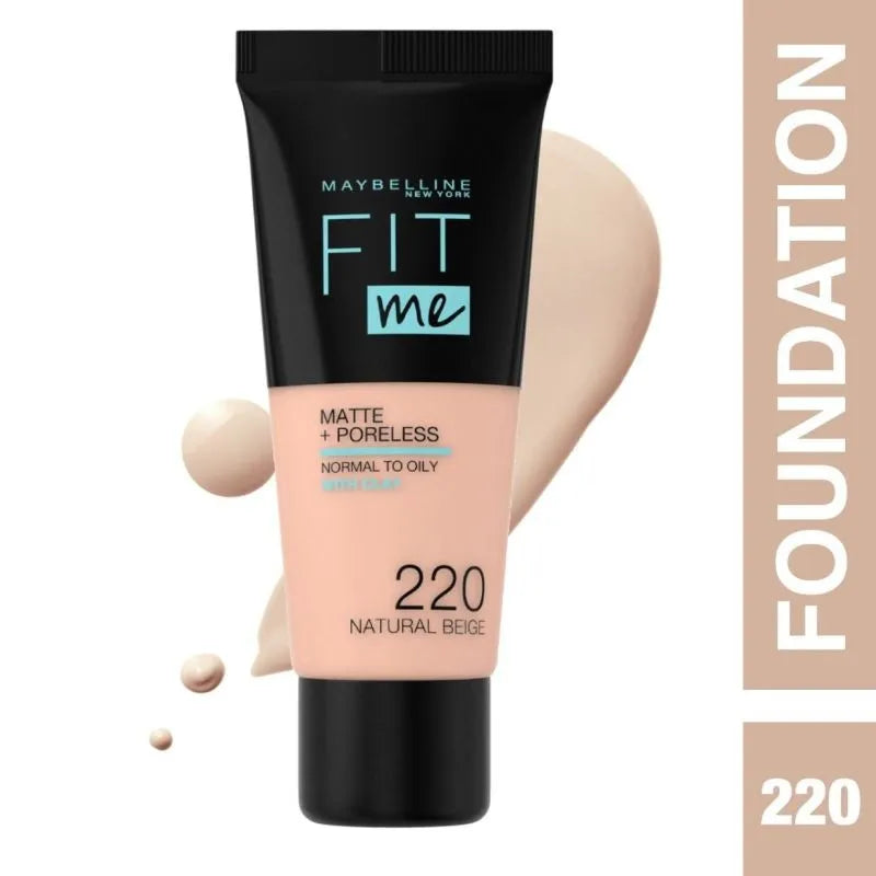 Fond de ten Maybelline Fit Me Matte & Poreless 220 Natural Beige (30 ml)