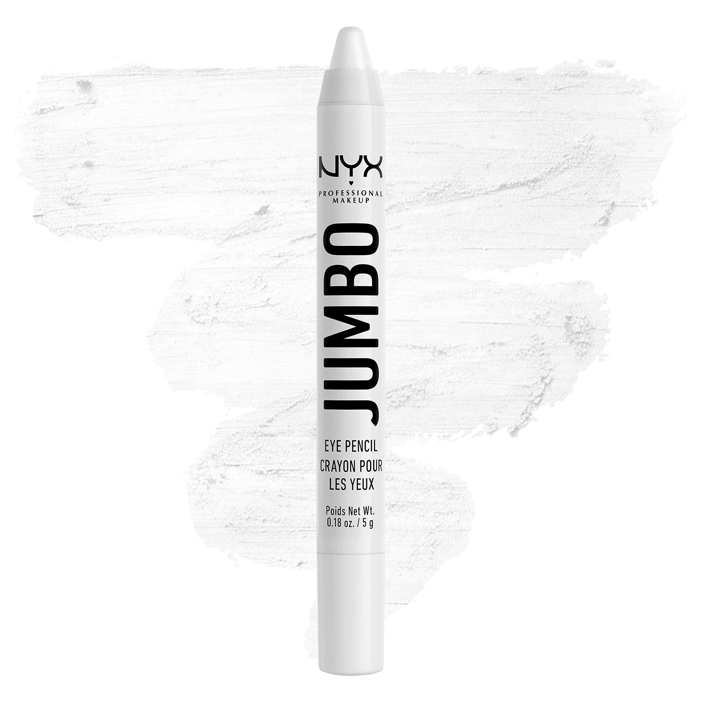 Creion Jumbo pentru ochi NYX, nuanța 608 Cream Shimmery White
