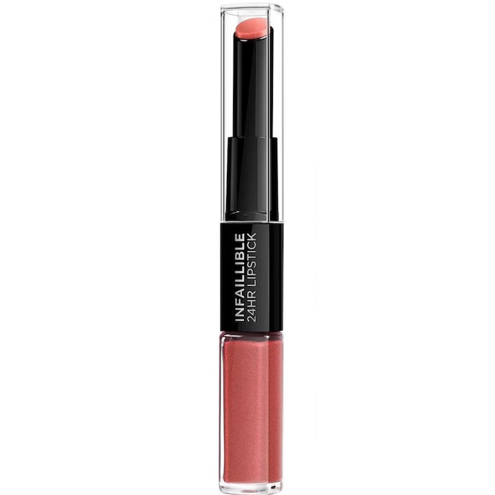 Жидкая помада L'Oreal Paris Infaillible 24H, устойчивая к отпечатыванию, оттенок Corail Constant
