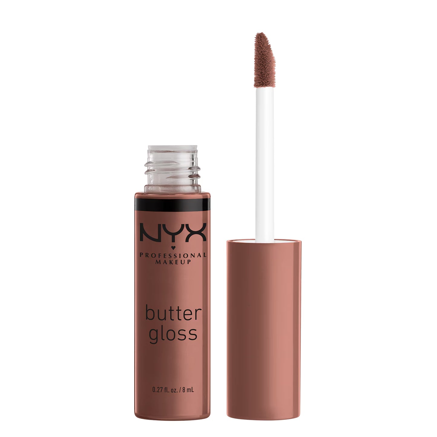 Luciu de buze semi-transparent, nelipicios NYX Professional Makeup Butter Gloss 46 Butterscotch, 8 ml