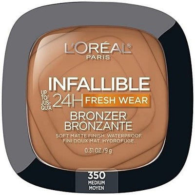 Pudra bronzanta L'oreal In faillible 24H Fresh Wear Matte Bronzer, 350 Medium Hoyen