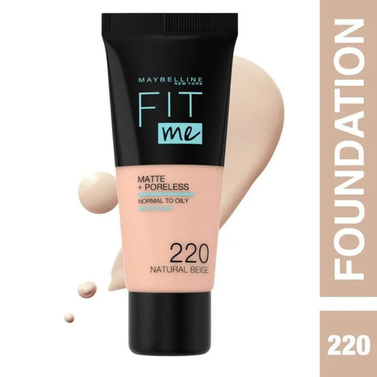 Fond de ten Maybelline Fit Me Matte & Poreless 220 Natural Beige (30 ml)