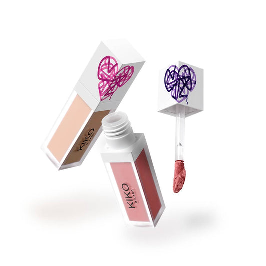 KIKO set blush lichid și lichid highlighter