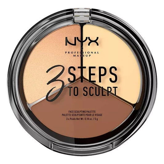 Paletă contur NYX 3 Steps to Sculpt Light