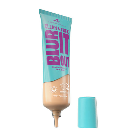Skin tint Manhattan Clean & Free Blur It Out – nuanța Soft Porcelain 30 (30 ml)