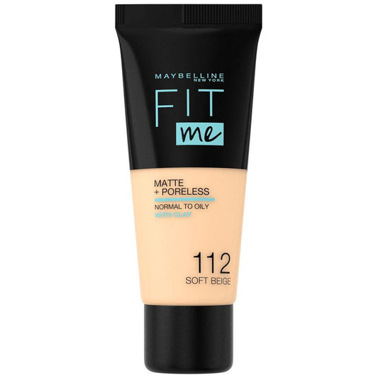 Maybelline Fit Me Matte Poreless Foundation 112 Soft Beige