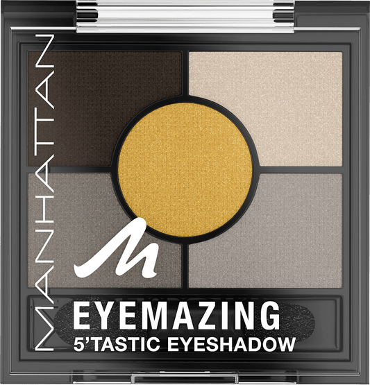 Paletă de farduri Manhattan Eyemazing 5’Tastic, varianta Golden Eye