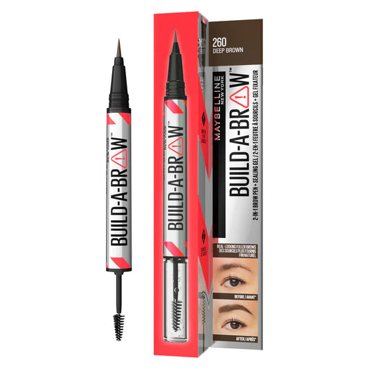 Maybelline Build A Brow 2-in-1 Pen Gel 260 Deep Brown