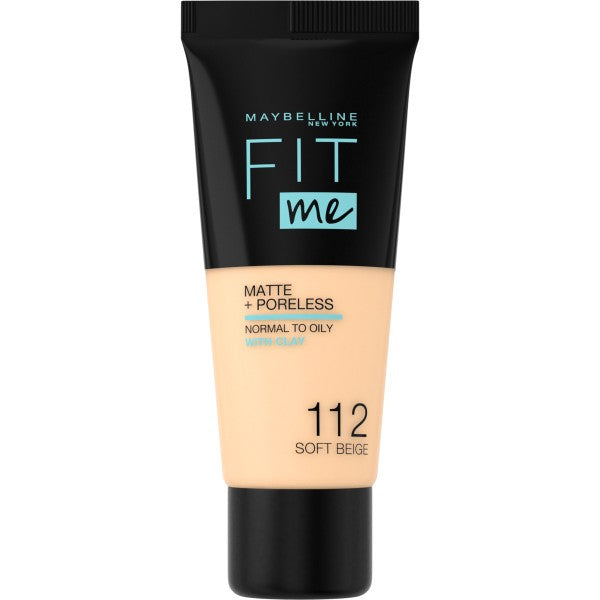 Тональный крем Maybelline Fit Me Matte Poreless, оттенок 112 Soft Beige